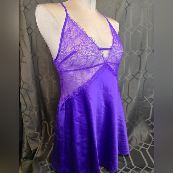Purple Lace Chemise - Picture 1 of 3